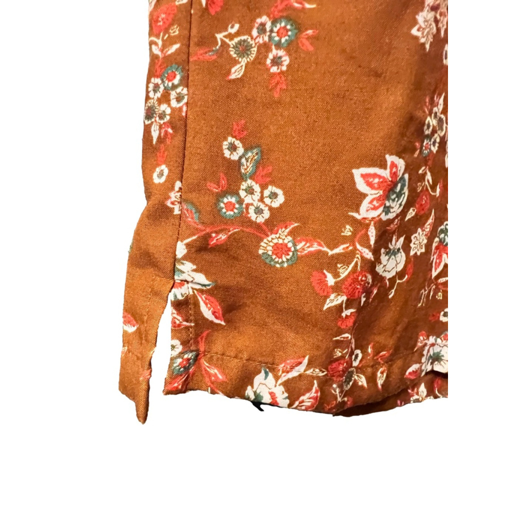 B.O.G Collective Brown Floral Wide Leg Pants S - Picture 5 of 9
